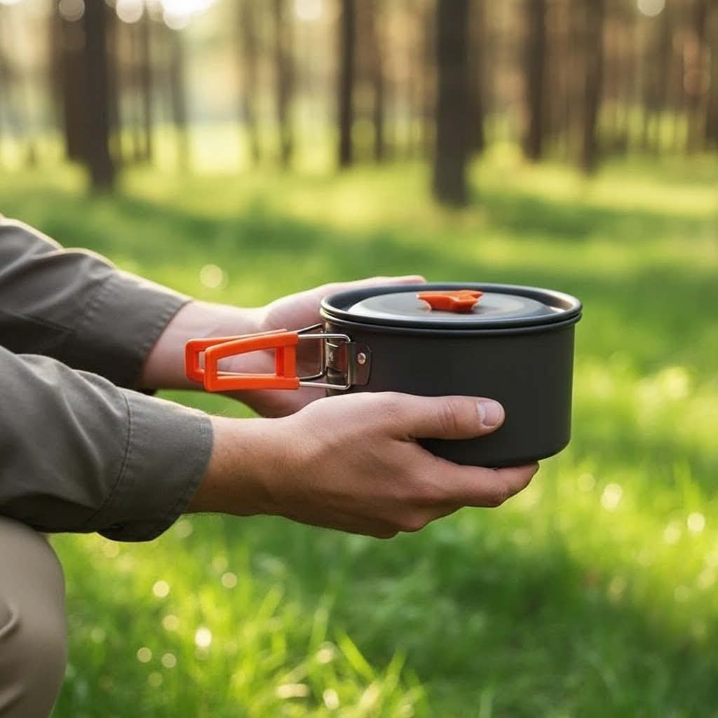 Portable Cookware Set for Outdoor Activities