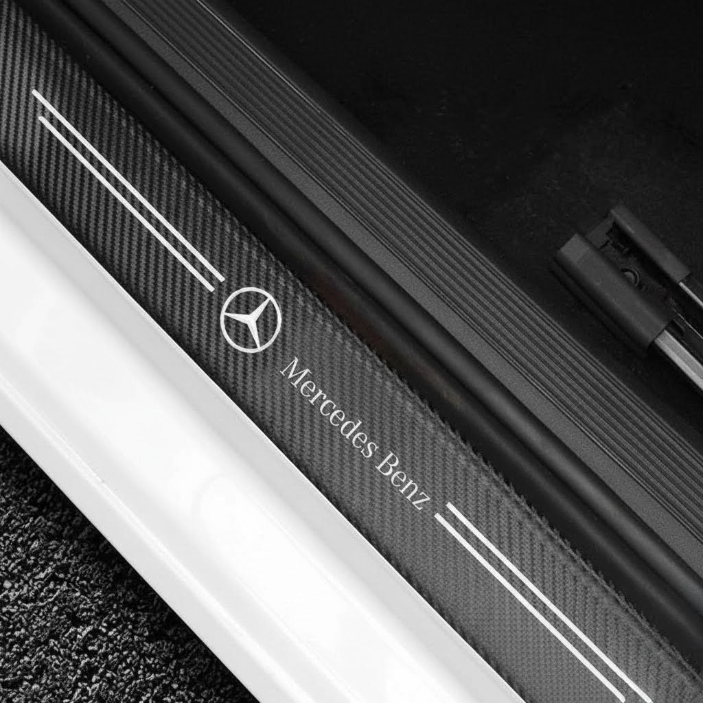 Car Door Sill Carbon Sticker Kit