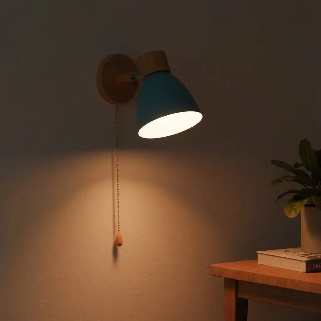 Wooden Wall Light