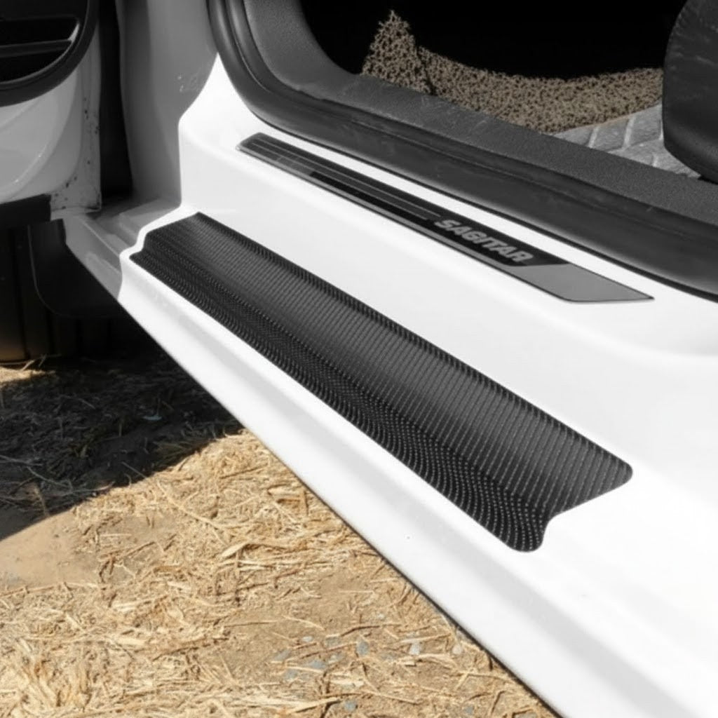 Car Door Sill Carbon Sticker Kit