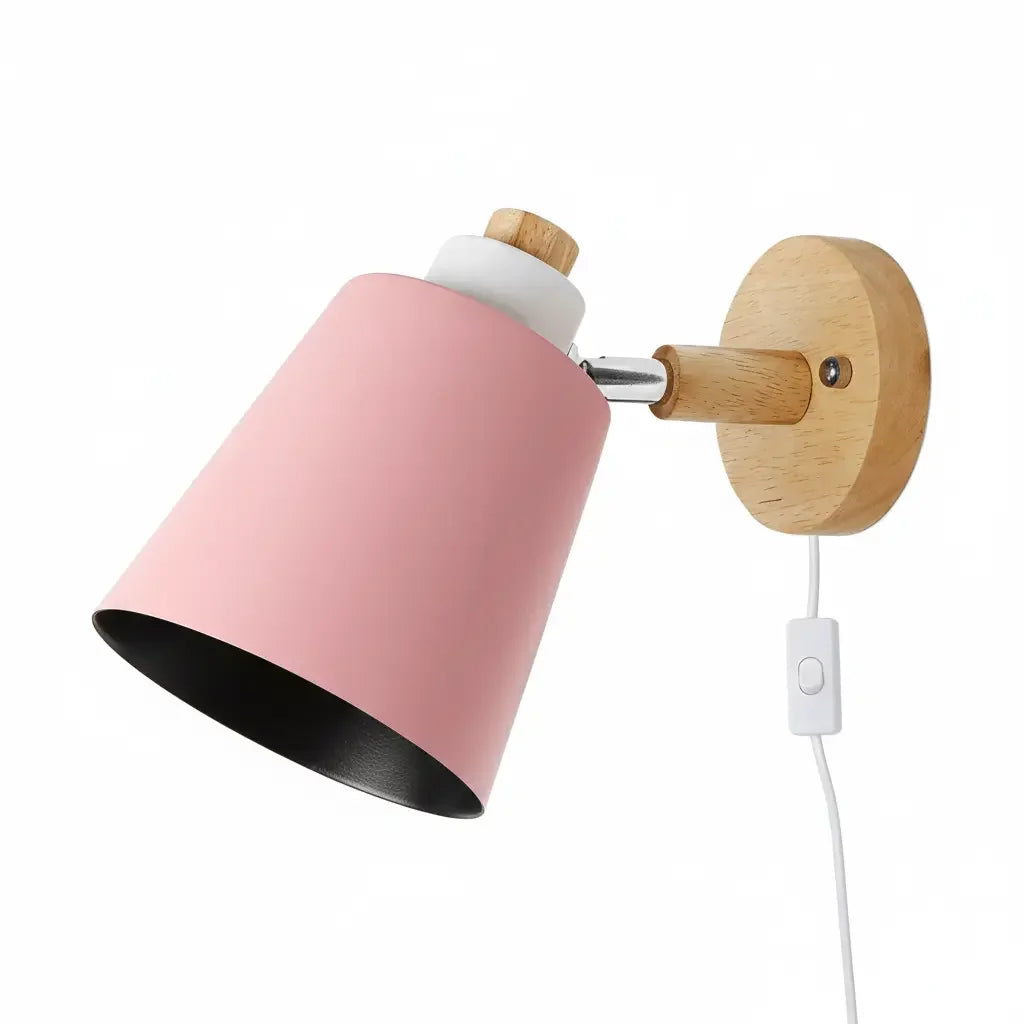 Wall Sconce Wooden with Switch Decorative Lighting