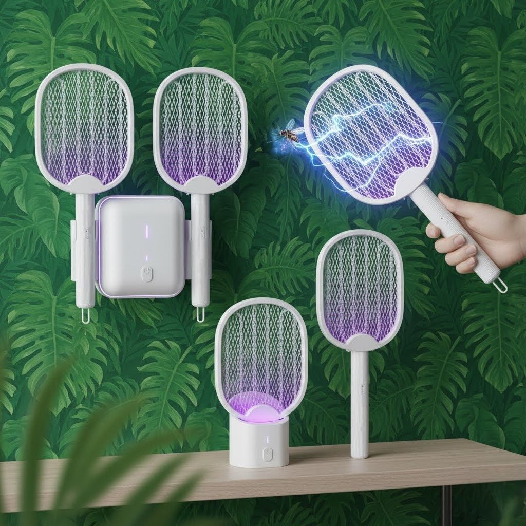 Mosquito Killer Racket with Attractive Ions