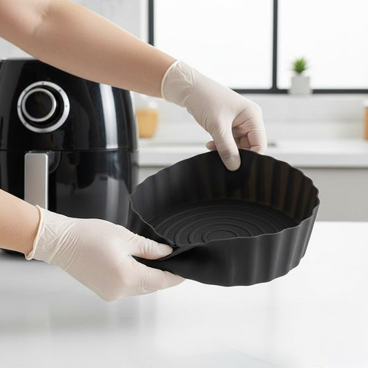 Kit 3 Permanent Silicone Trays for Air Fryer