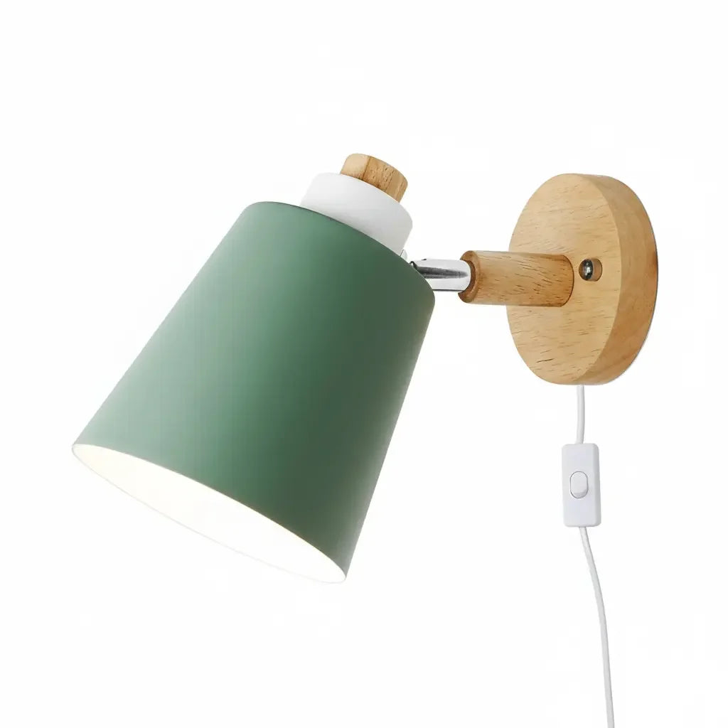 Wall Sconce Wooden with Switch Decorative Lighting