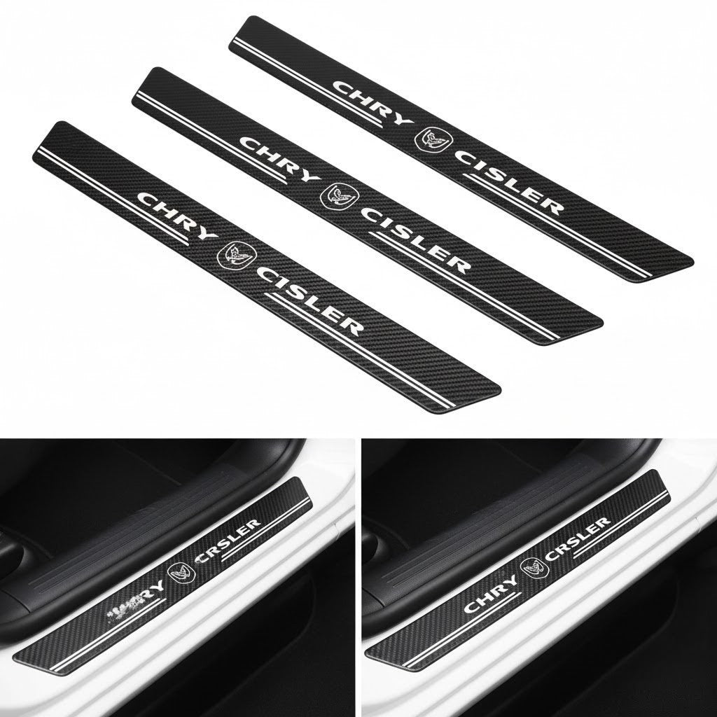 Car Door Sill Carbon Sticker Kit
