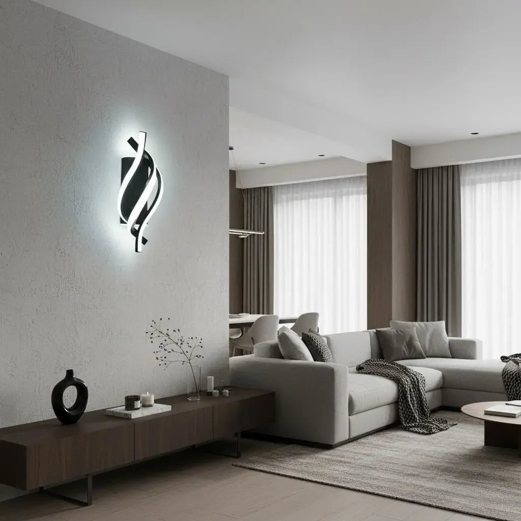 Modern Spiral LED Wall Sconce