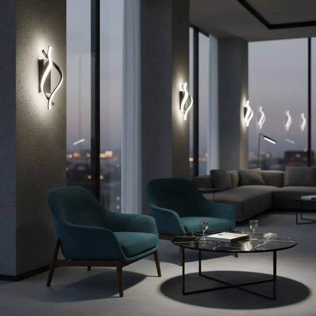 Modern Spiral LED Wall Sconce