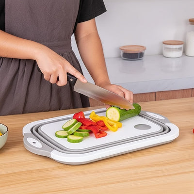 Retractable Basin and Multipurpose Cutting Board