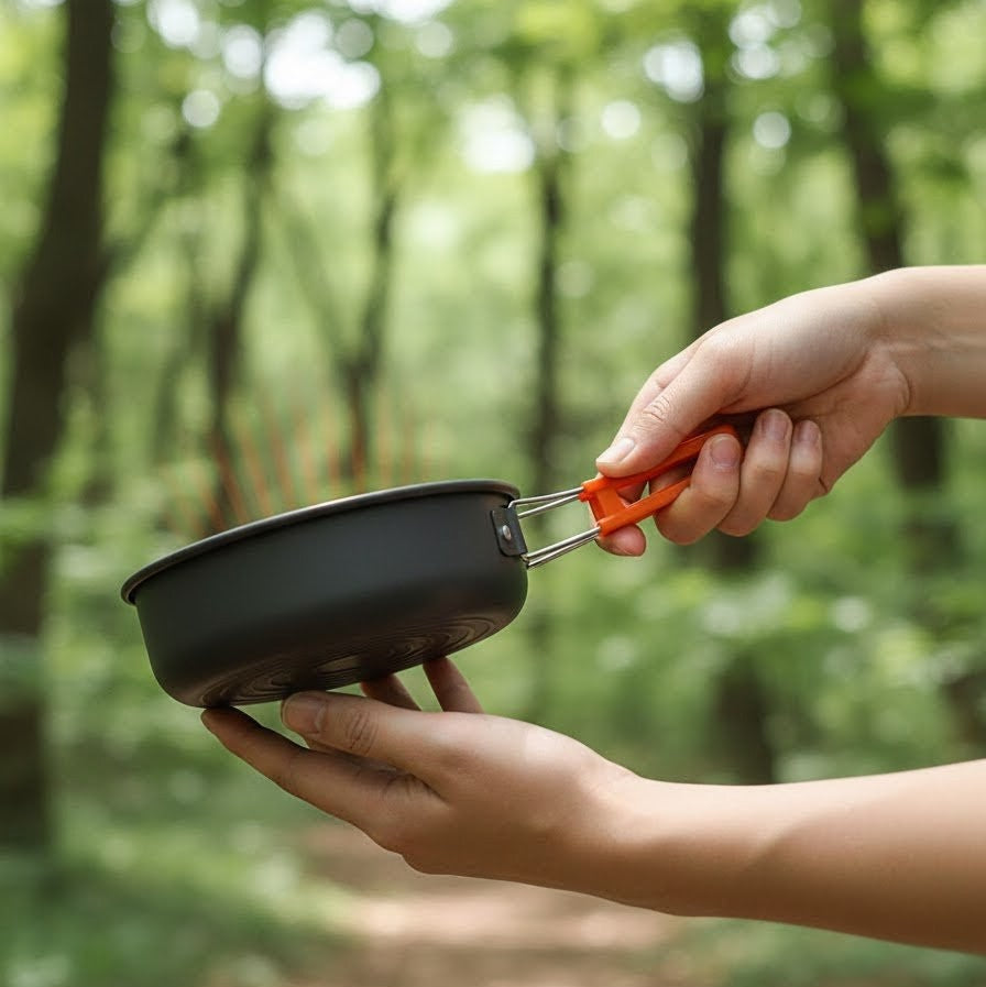 Portable Cookware Set for Outdoor Activities