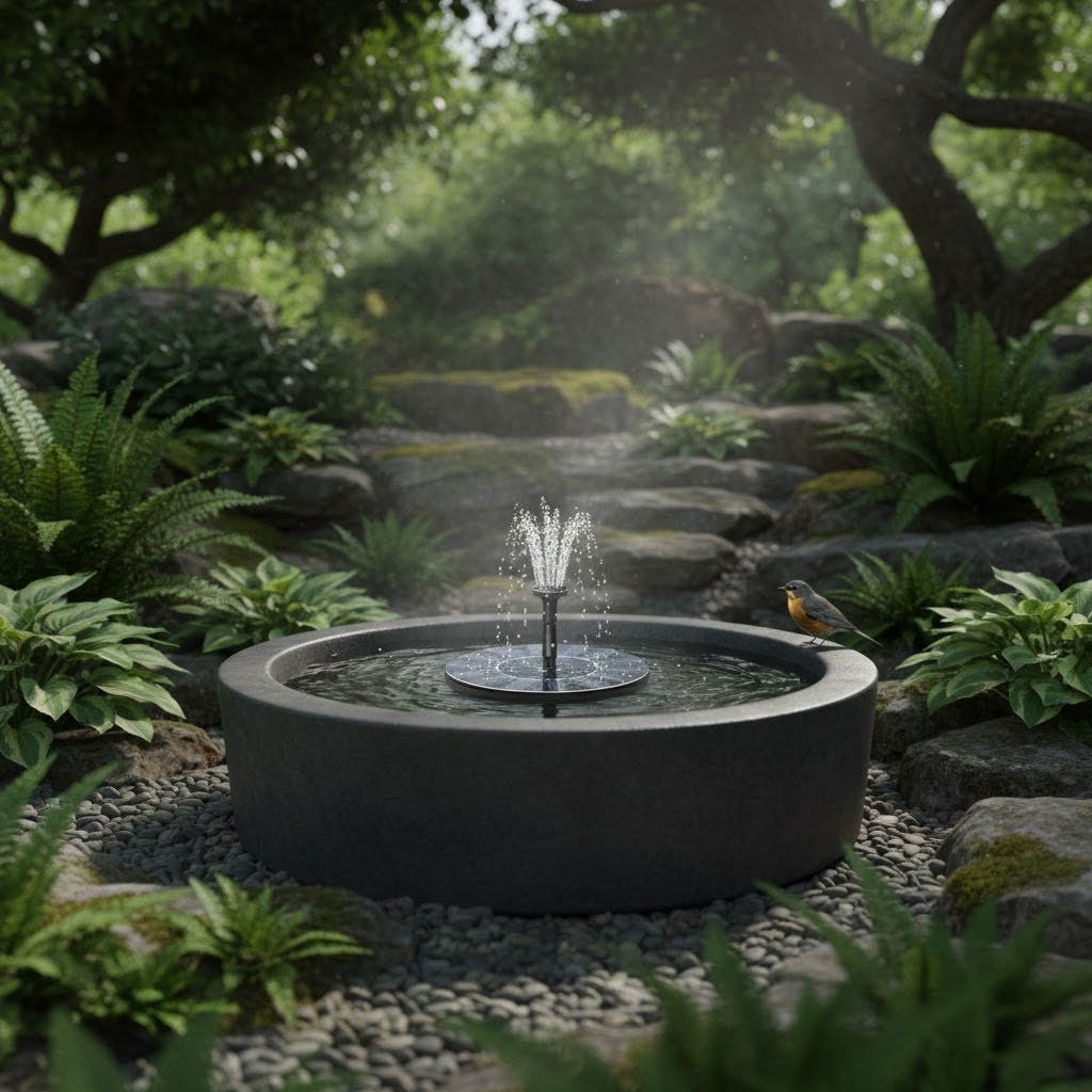 Solary Solar Powered Water Fountain