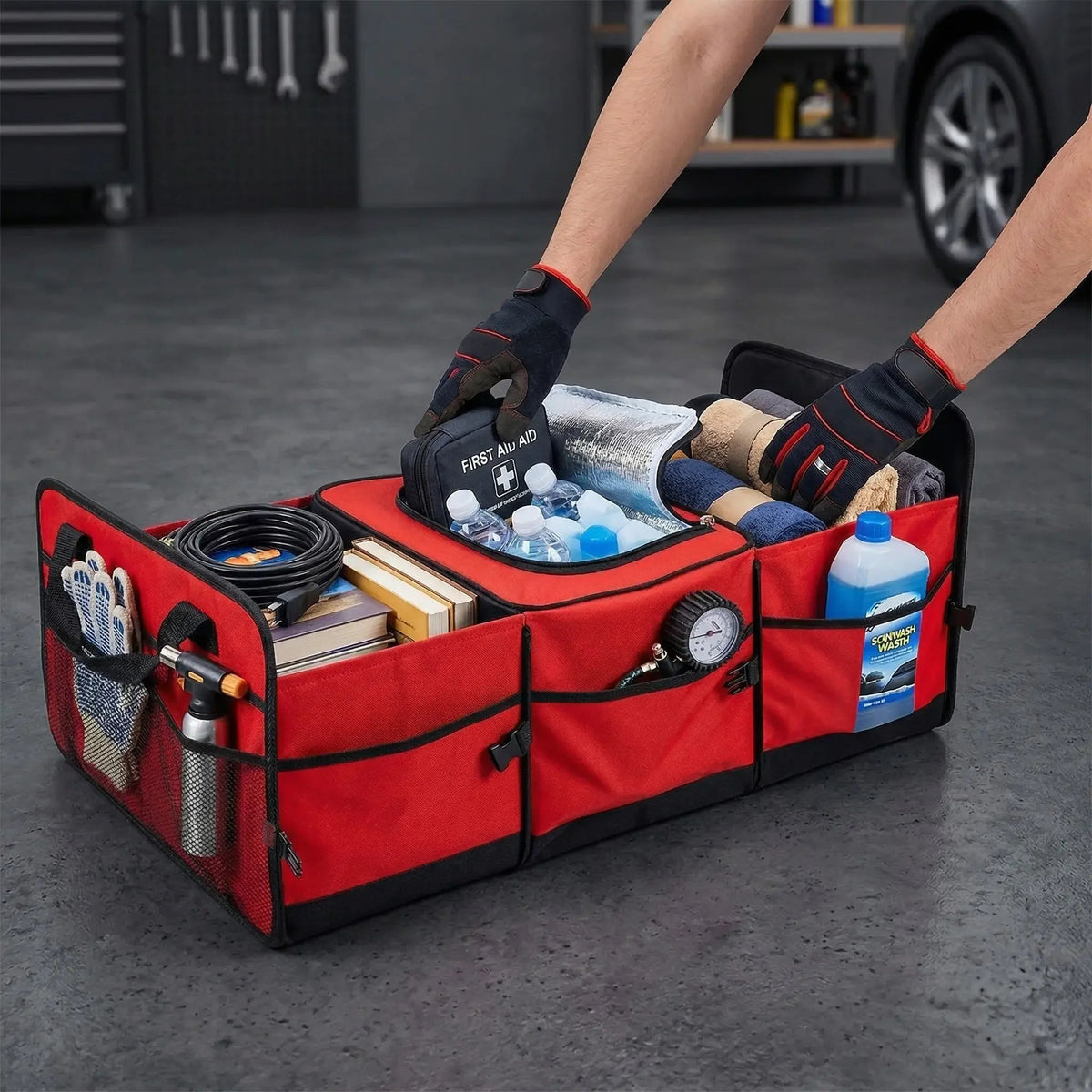 Trunk Organizer with Thermal Compartment