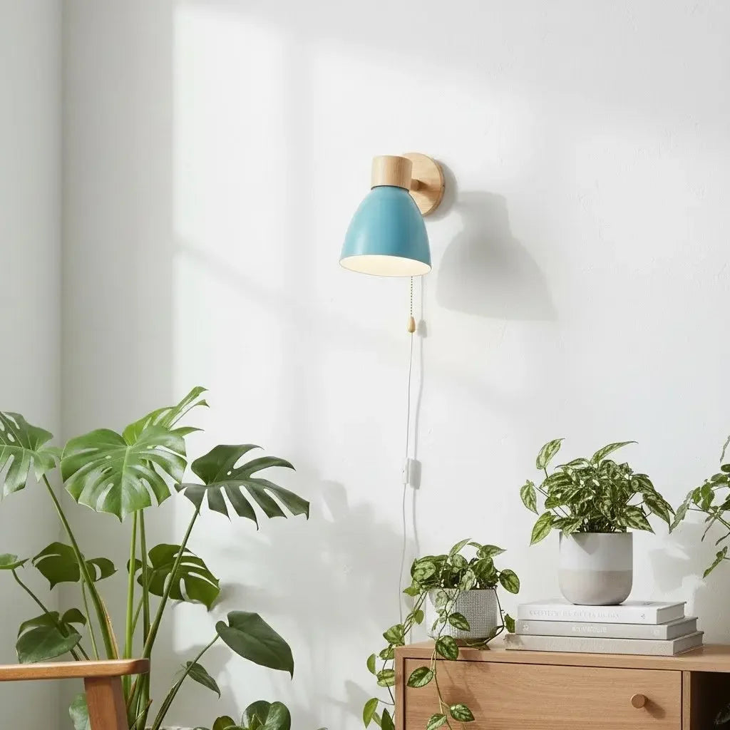 Wooden Wall Light