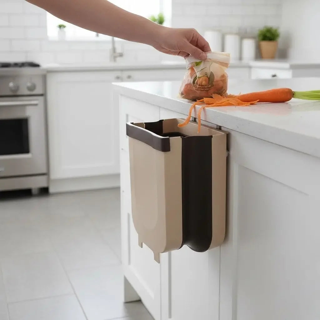 Smart Dumb Foldable Kitchen Trash Can