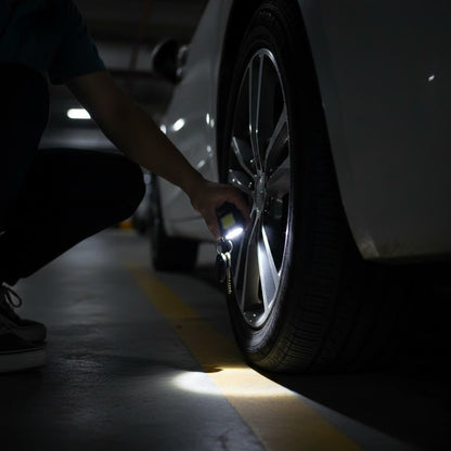 LED Mini Cob Chain Keychain