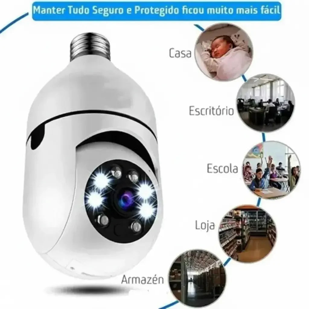 360-Degree Wi-Fi Full HD 1080p Security Camera with Recorder and Microphone