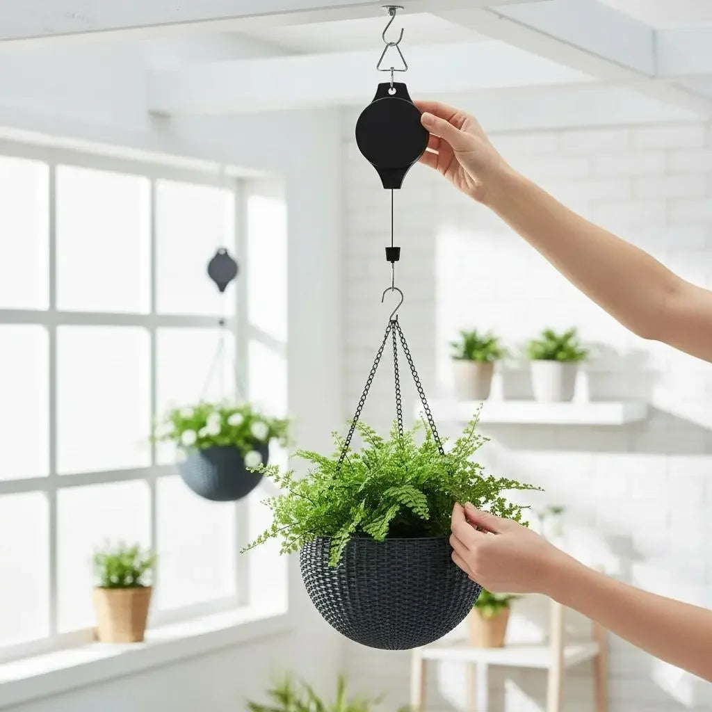 Retractable Pulley for Plants