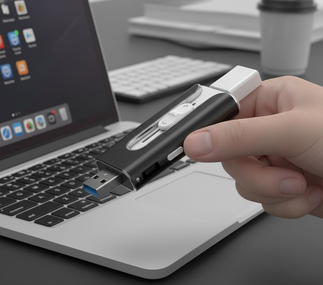 4-in-1 Mobile Flash Drive - Multi-Operational