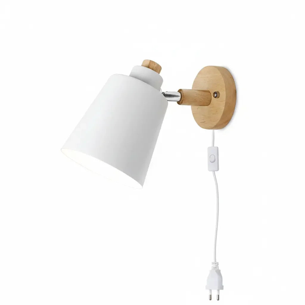Wall Sconce Wooden with Switch Decorative Lighting