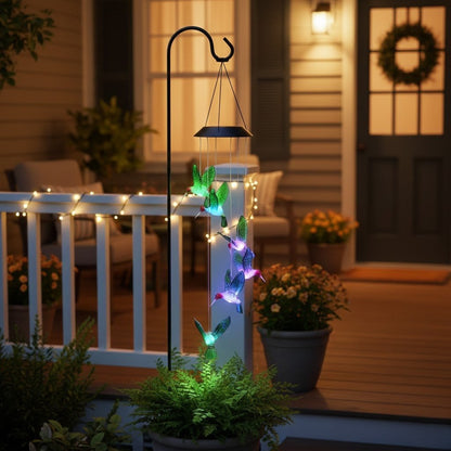 Eco Bird Solar Light Hummingbird Lamp