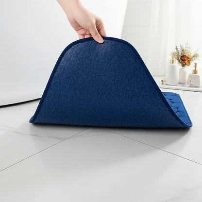 Kit of 2 Ultra Absorbent 3D Non-Slip Bathroom Mats