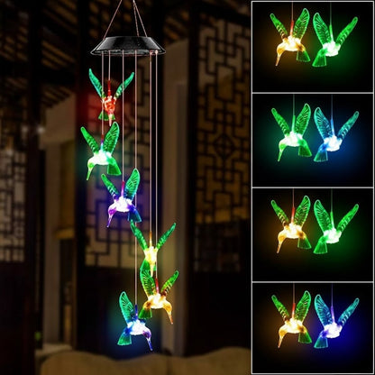 Eco Bird Solar Light Hummingbird Lamp