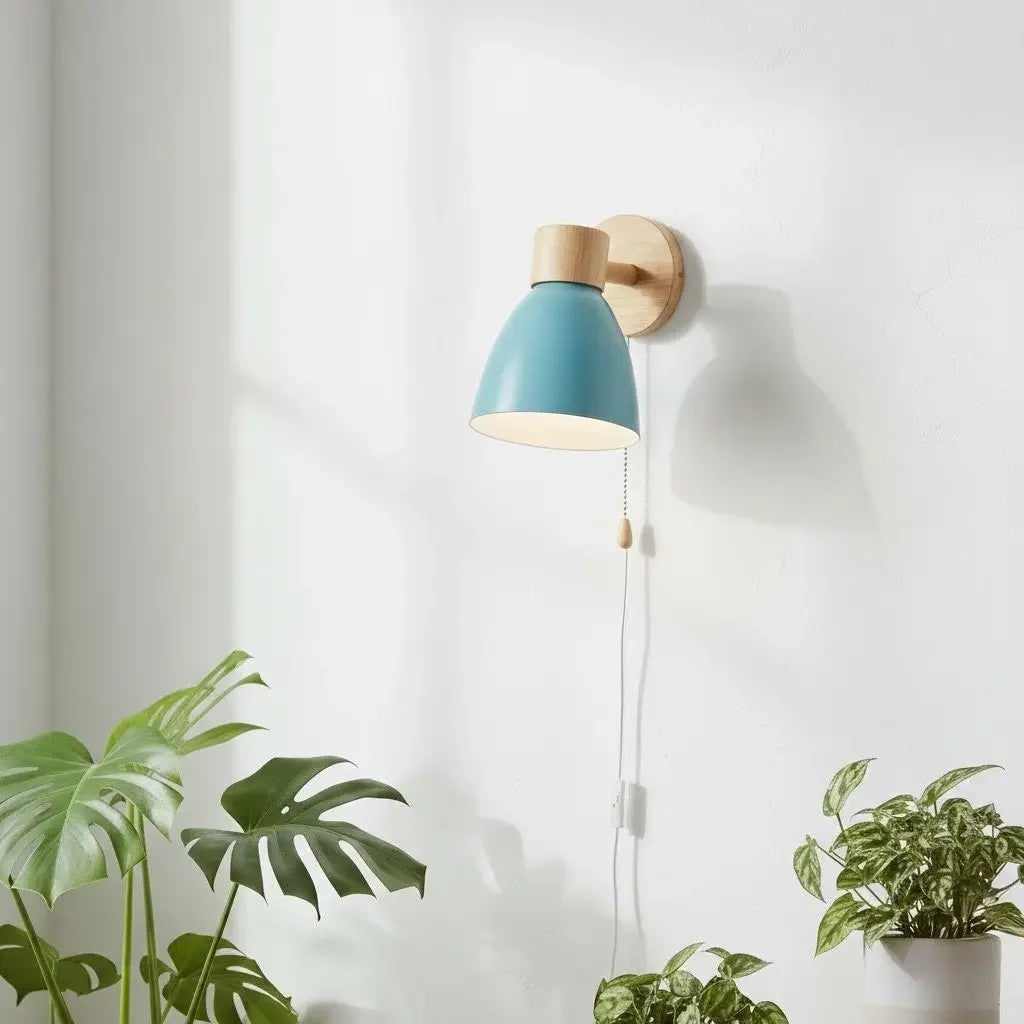 Wooden Wall Light