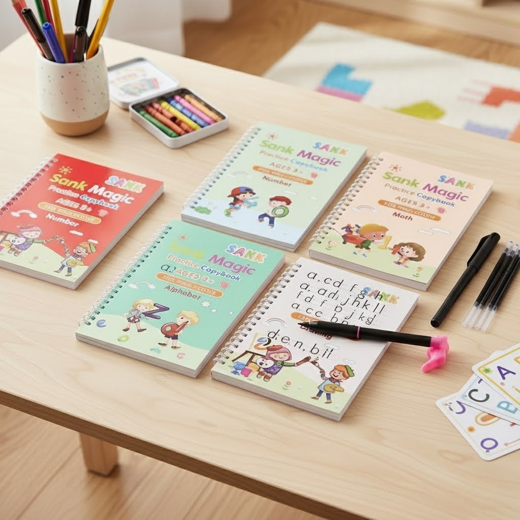 Multi-Language Calligraphy Notebook Set