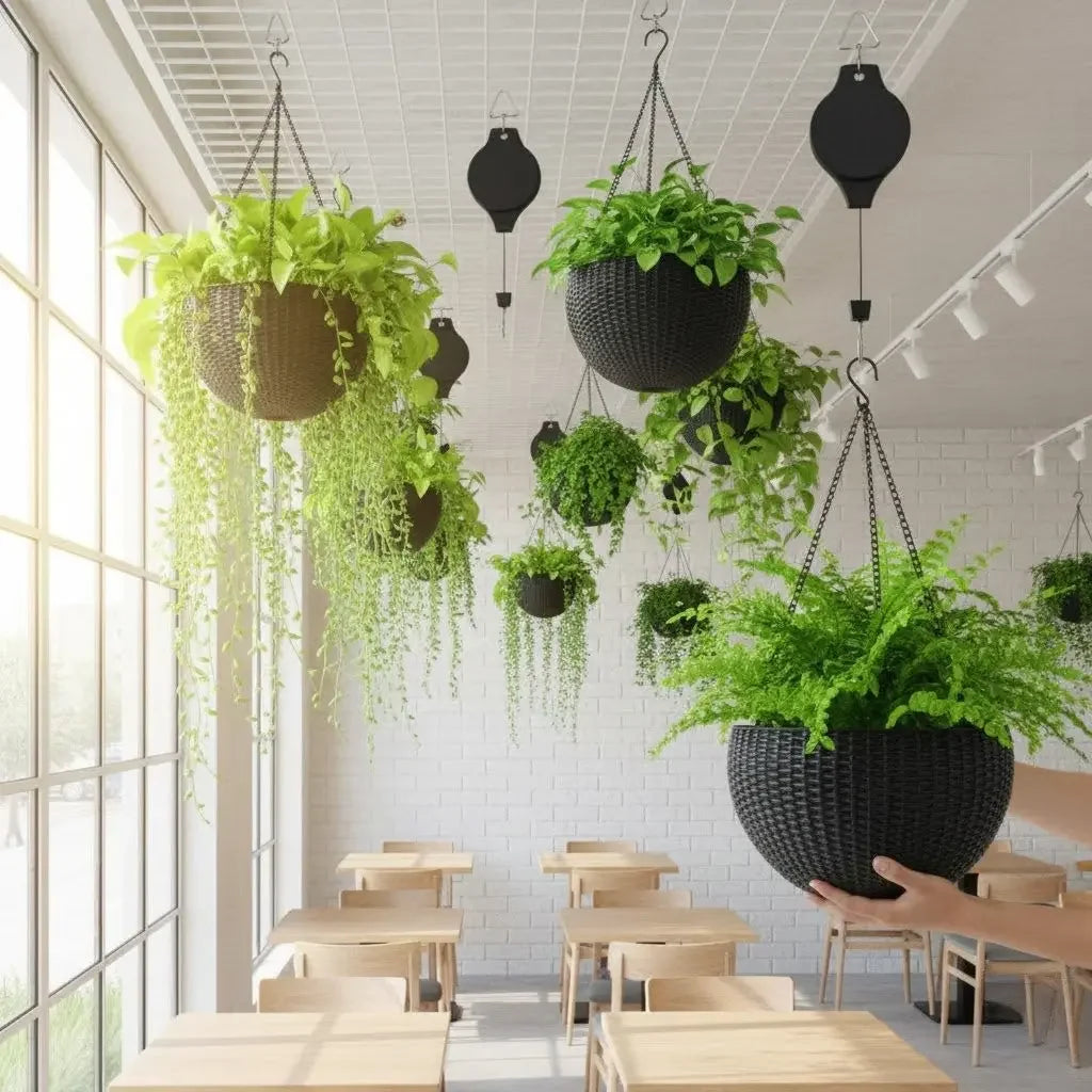 Retractable Pulley for Plants