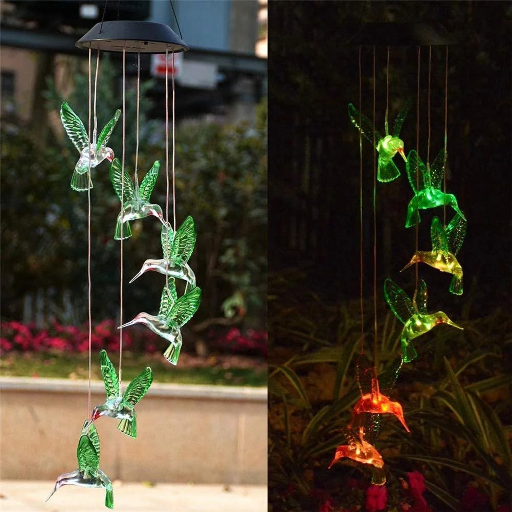 Eco Bird Solar Light Hummingbird Lamp