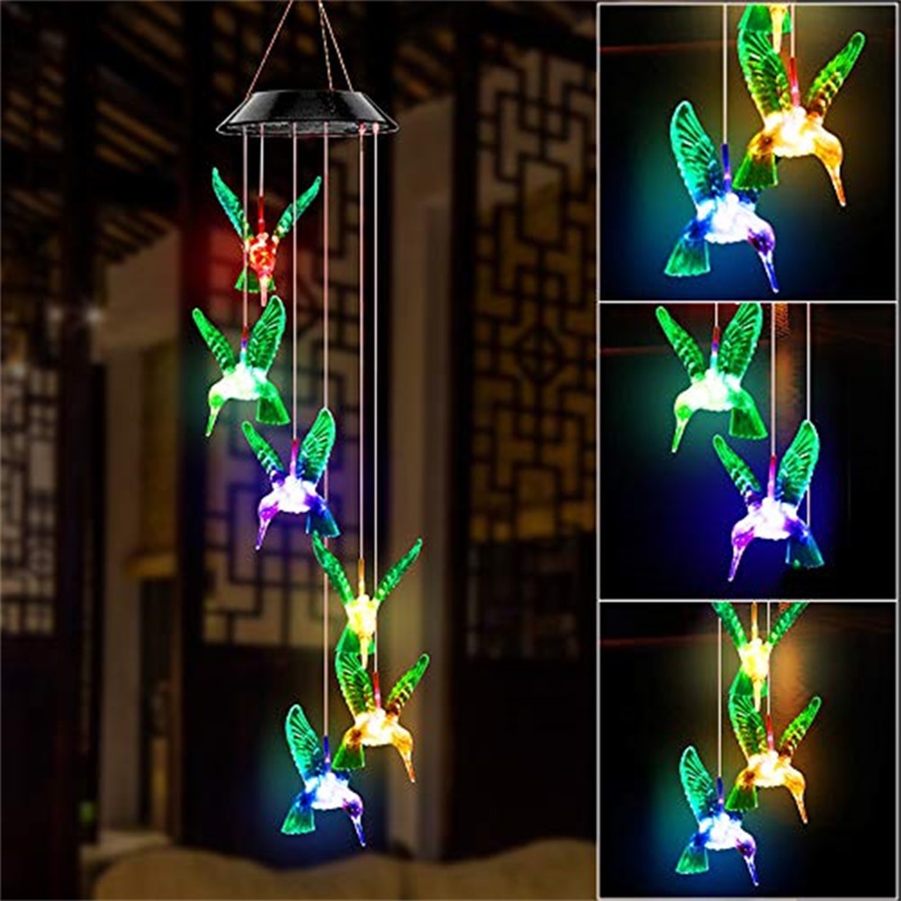 Eco Bird Solar Light Hummingbird Lamp