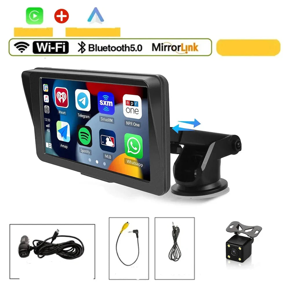 7" Carplay Multimedia Center Kit + Rear Camera + Wi-Fi + Bluetooth