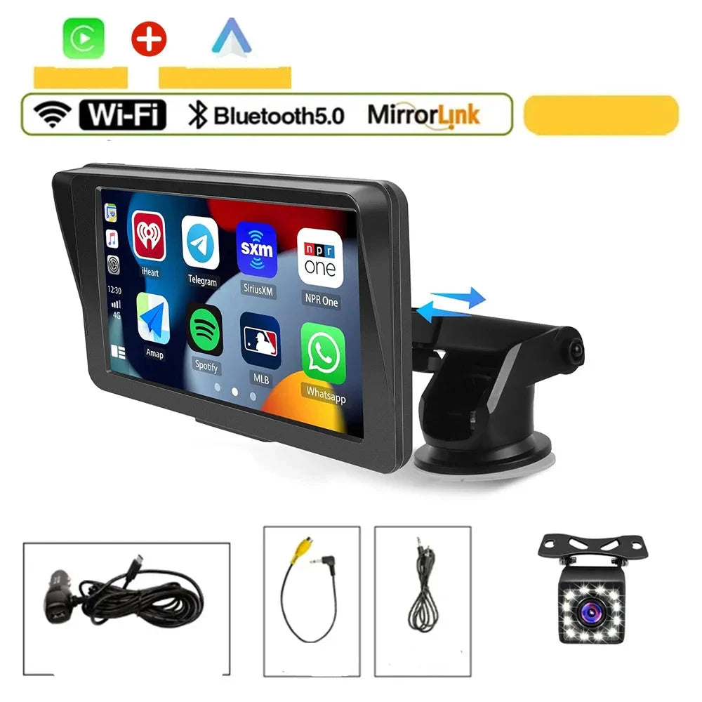 7" Carplay Multimedia Center Kit + Rear Camera + Wi-Fi + Bluetooth