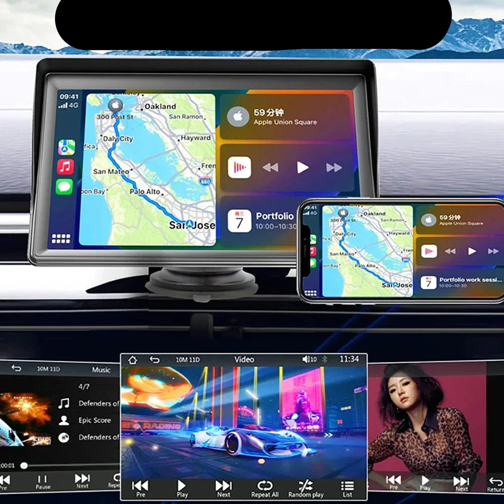 7" Carplay Multimedia Center Kit + Rear Camera + Wi-Fi + Bluetooth