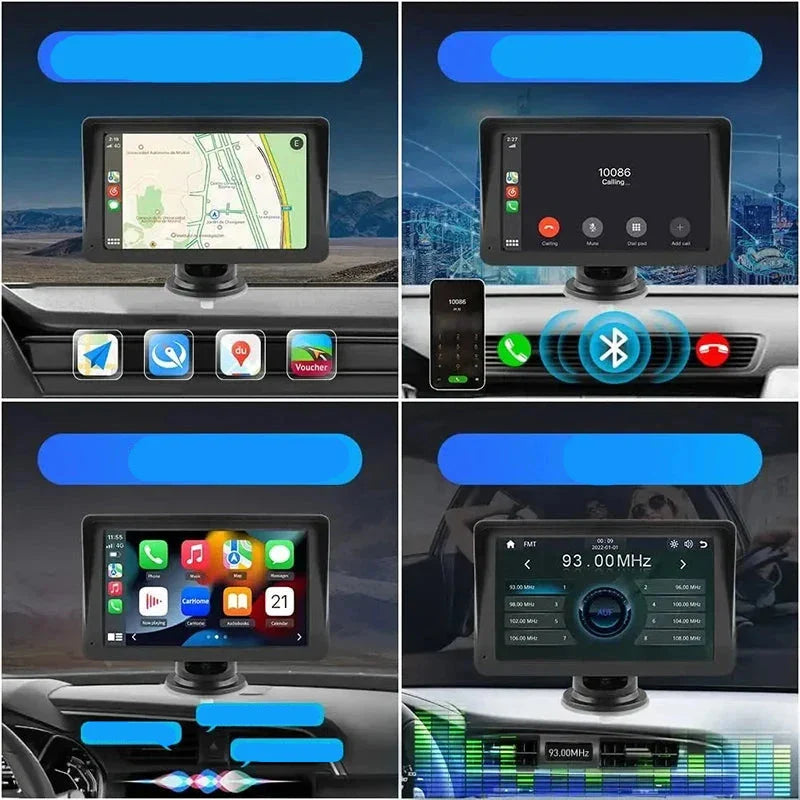 7" Carplay Multimedia Center Kit + Rear Camera + Wi-Fi + Bluetooth