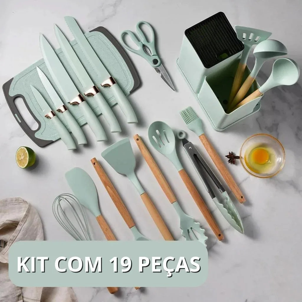 Complete Kitchen Utensils Set Kit 19 Pieces