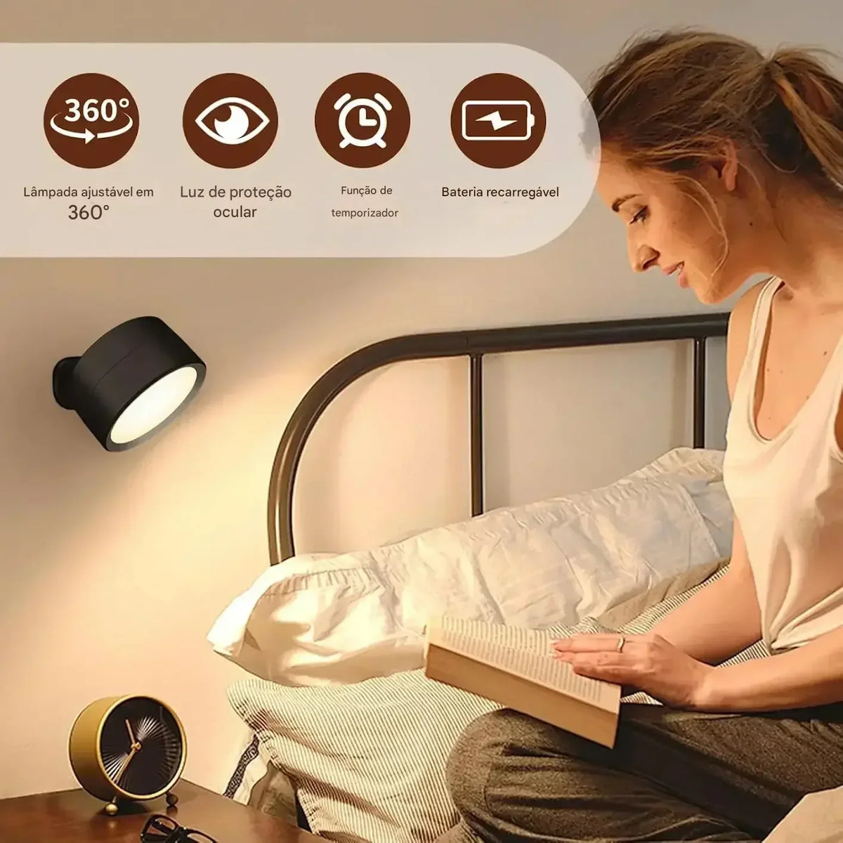 Modern Wireless LED Wall Lamp