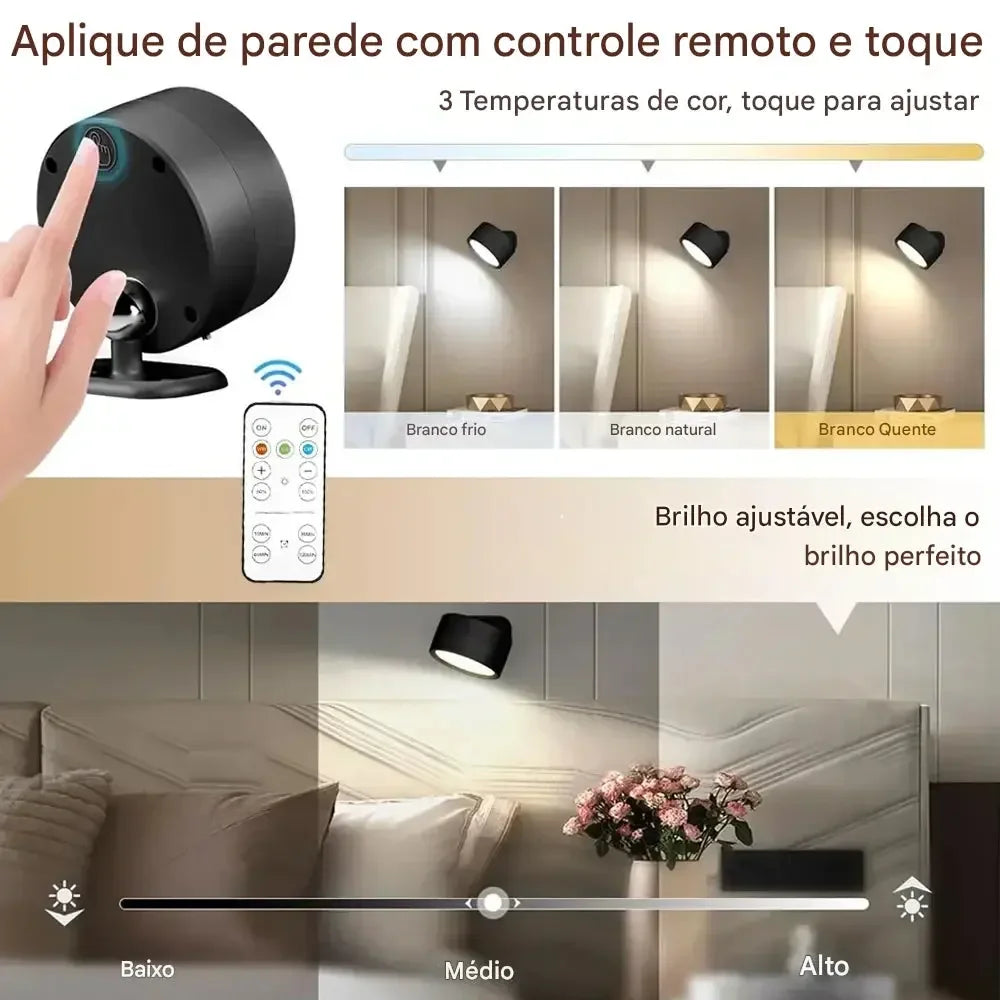 Modern Wireless LED Wall Lamp