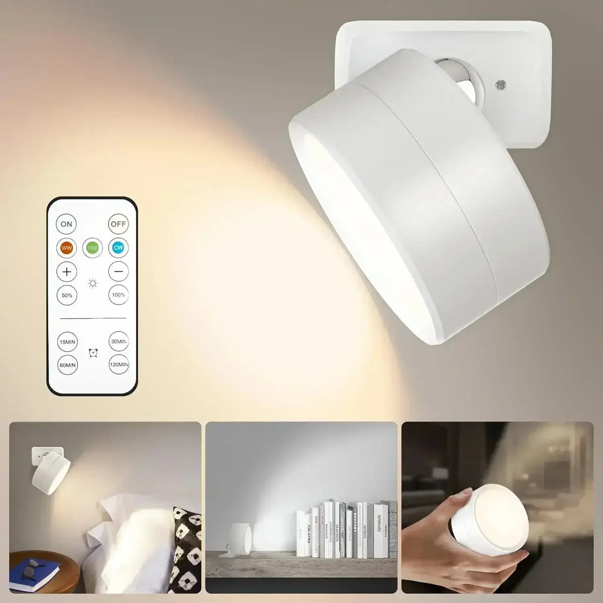 Modern Wireless LED Wall Lamp