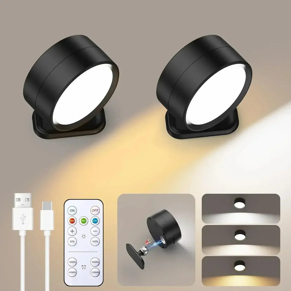 Modern Wireless LED Wall Lamp