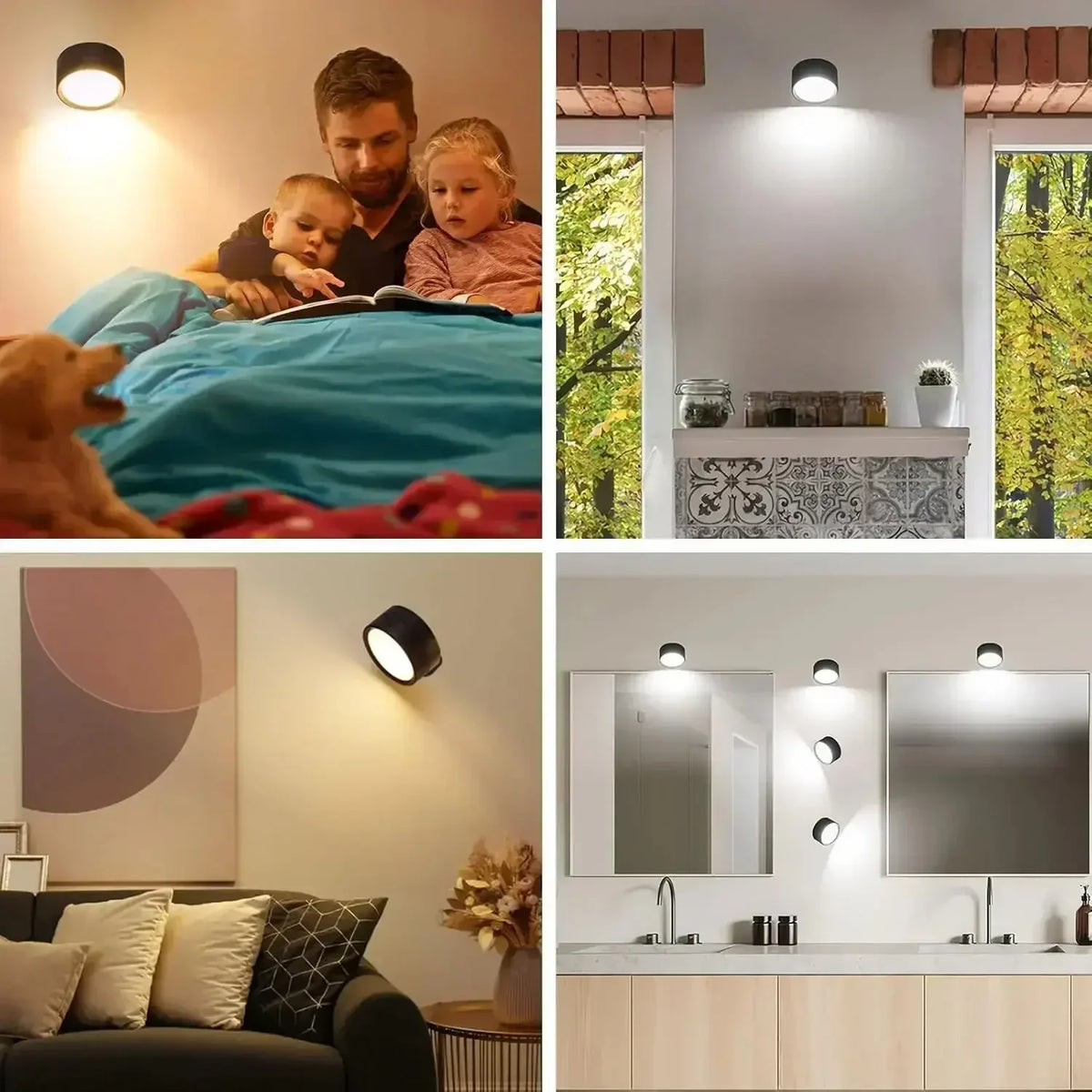 Modern Wireless LED Wall Lamp