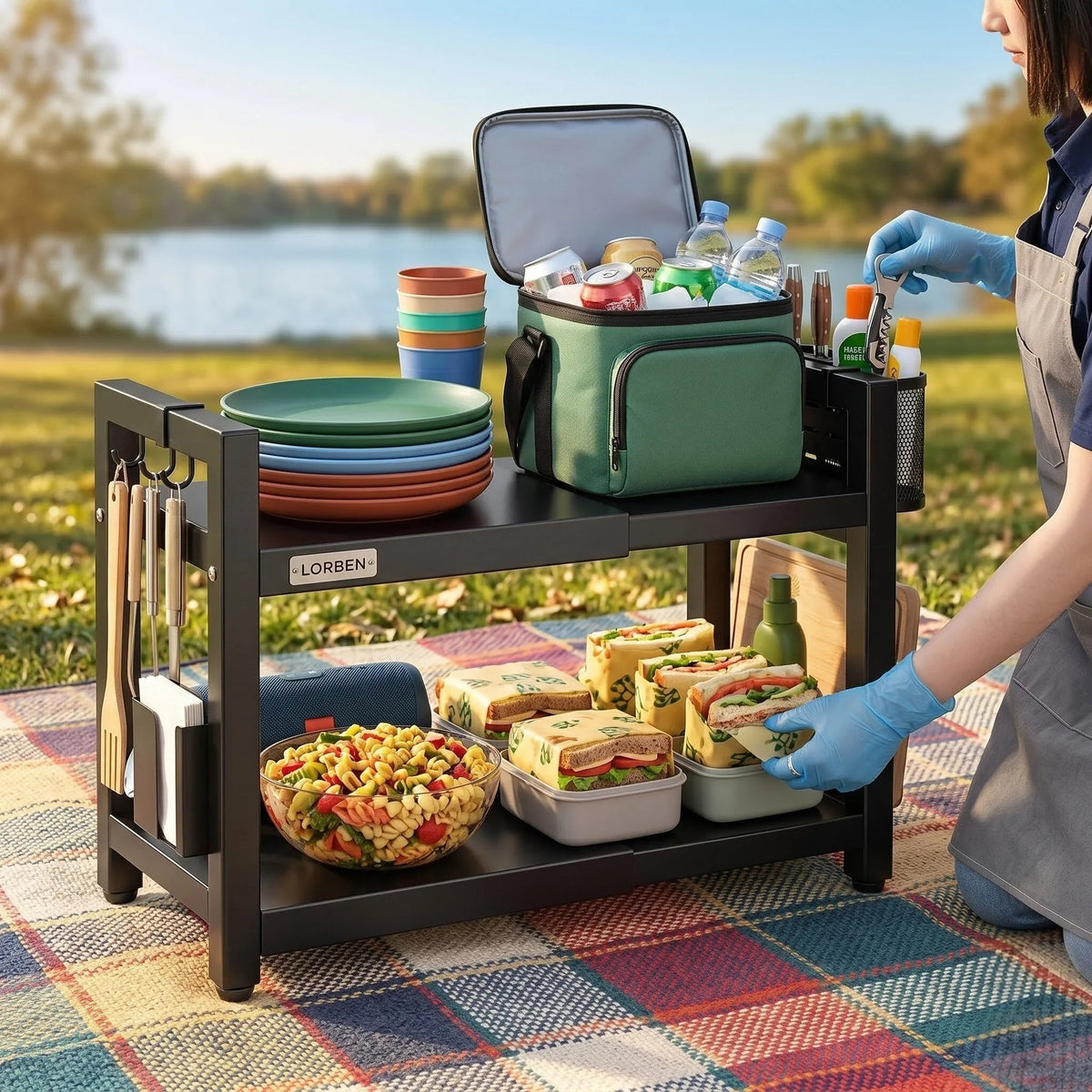 Adjustable Multi-Purpose Metal Rack