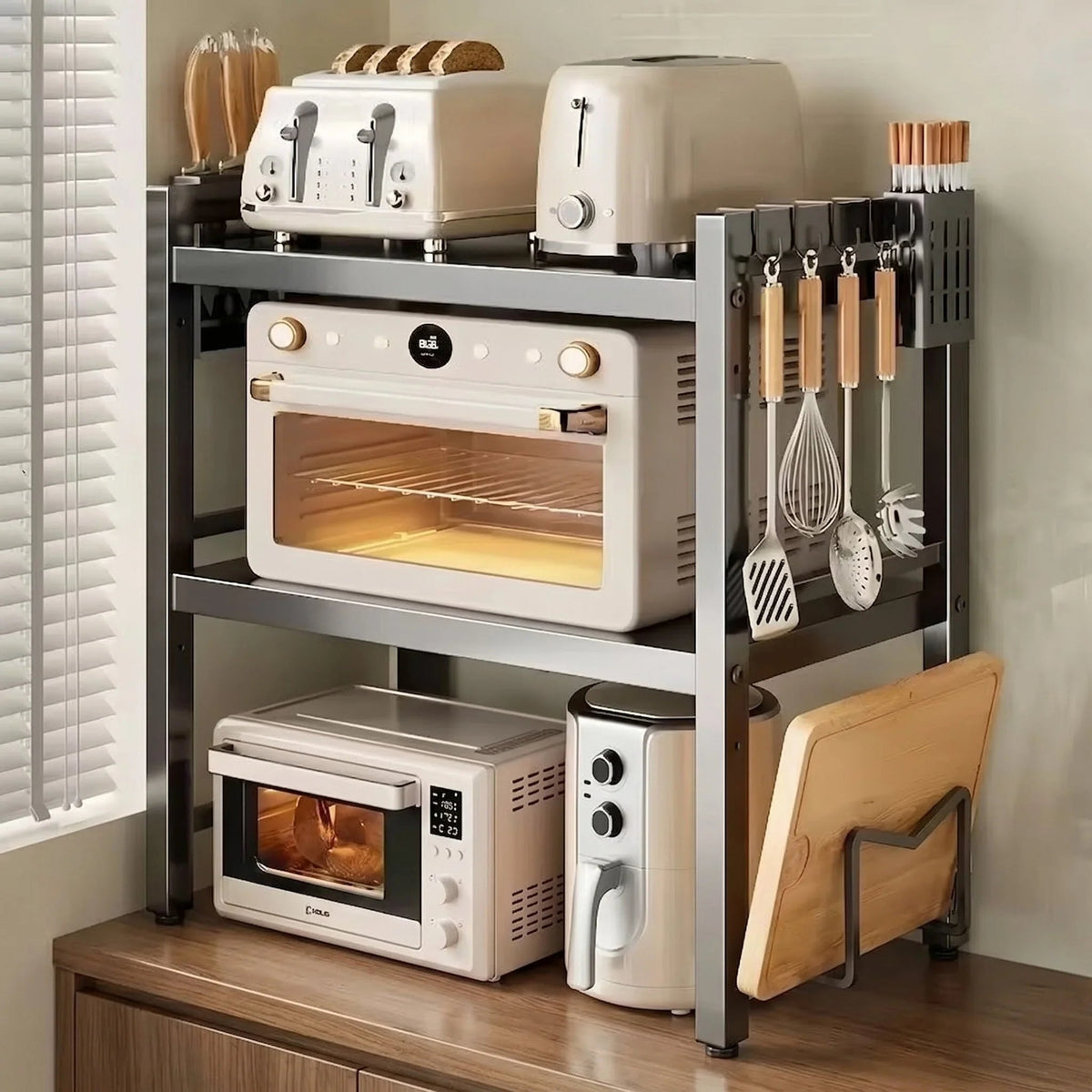Adjustable Multi-Purpose Metal Rack