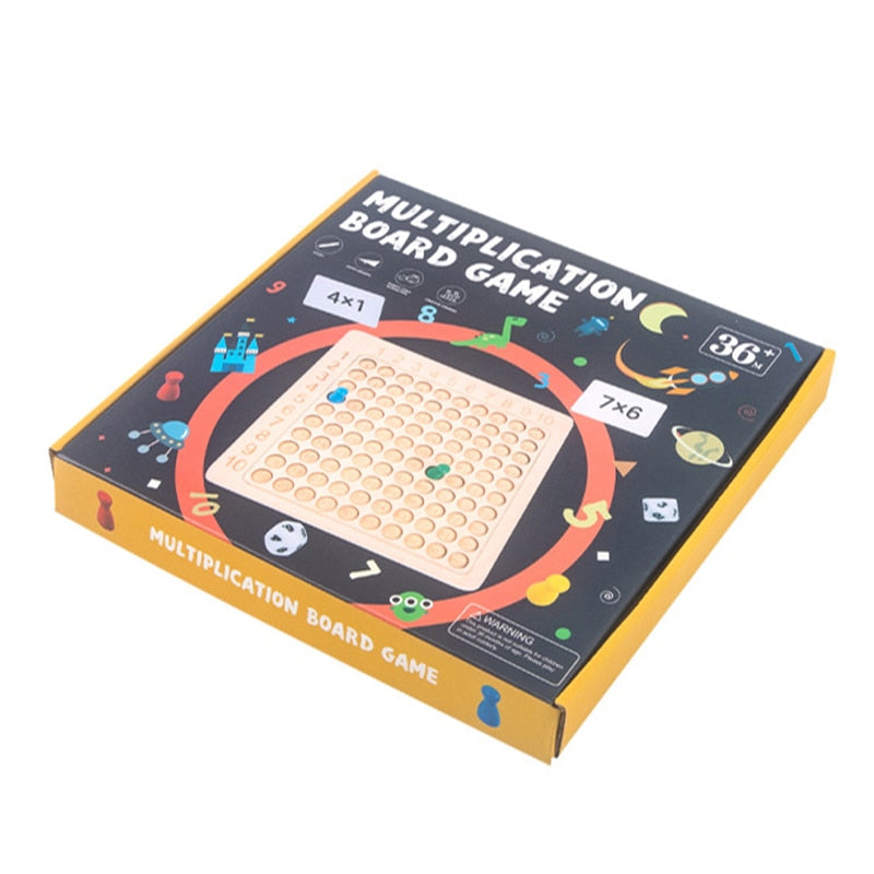 Wooden Montessori Multiplication Board Game