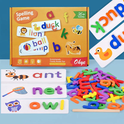 Montessori Game to Learn English Spelling