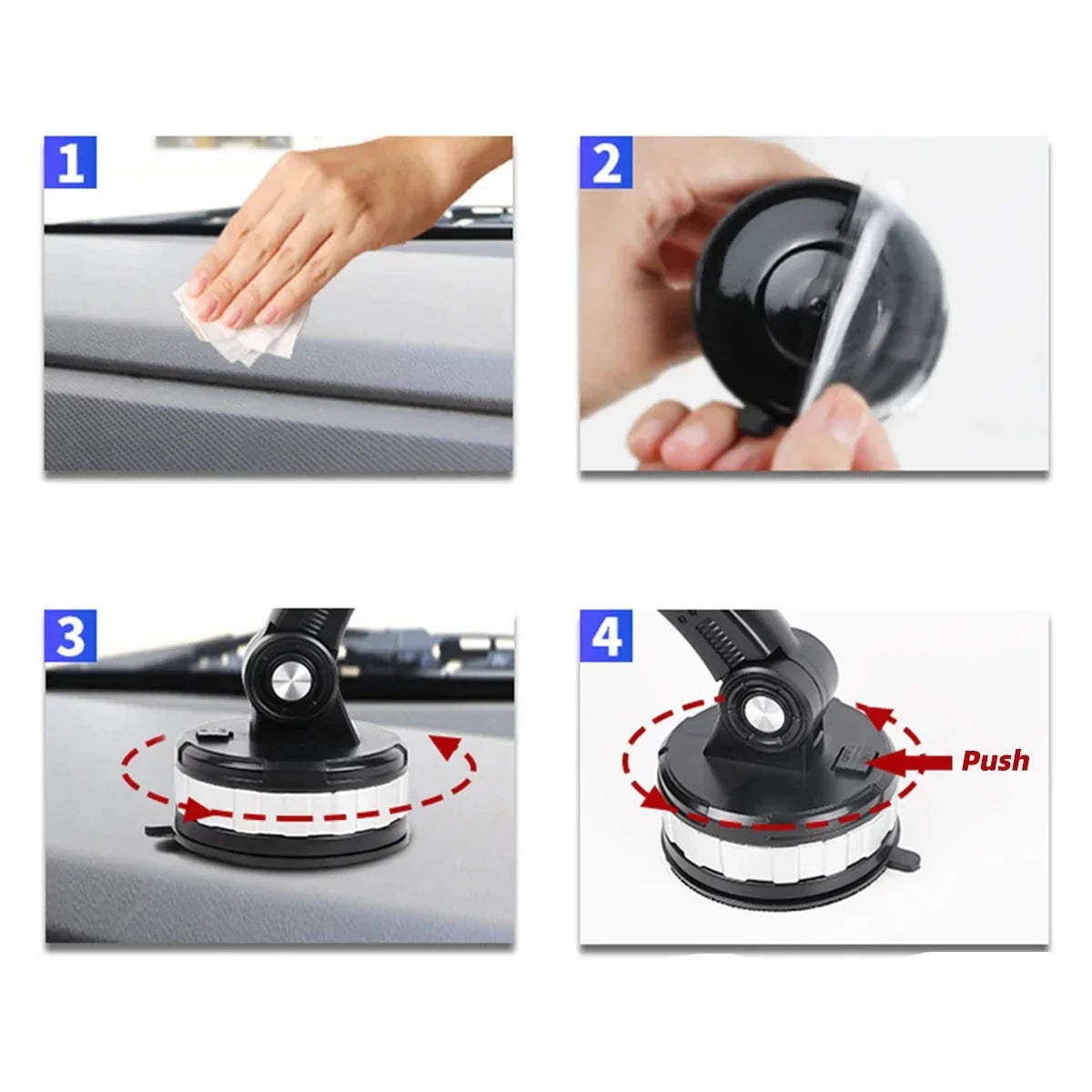 Multi-Angle Car Holder with Suction