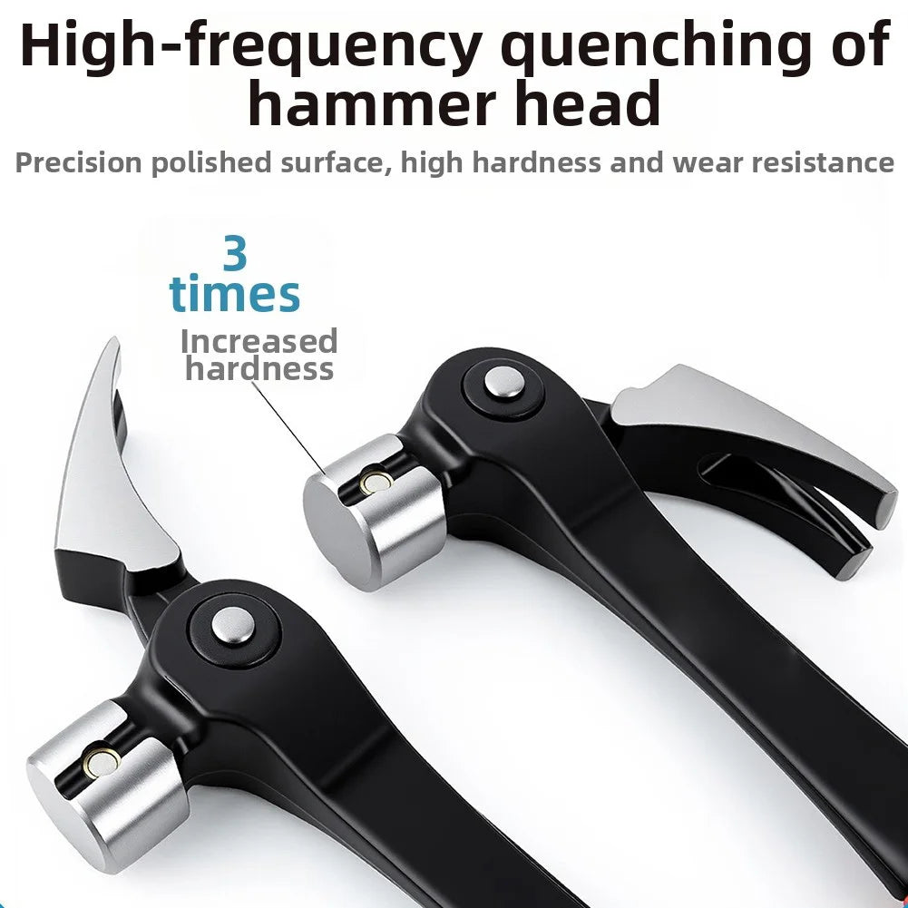 1pc Multifunctional Claw Hammer With Three Adjustable Angles Magnetic Nail Holder Comfort Grip Handle Nail Hammer Hand Tool