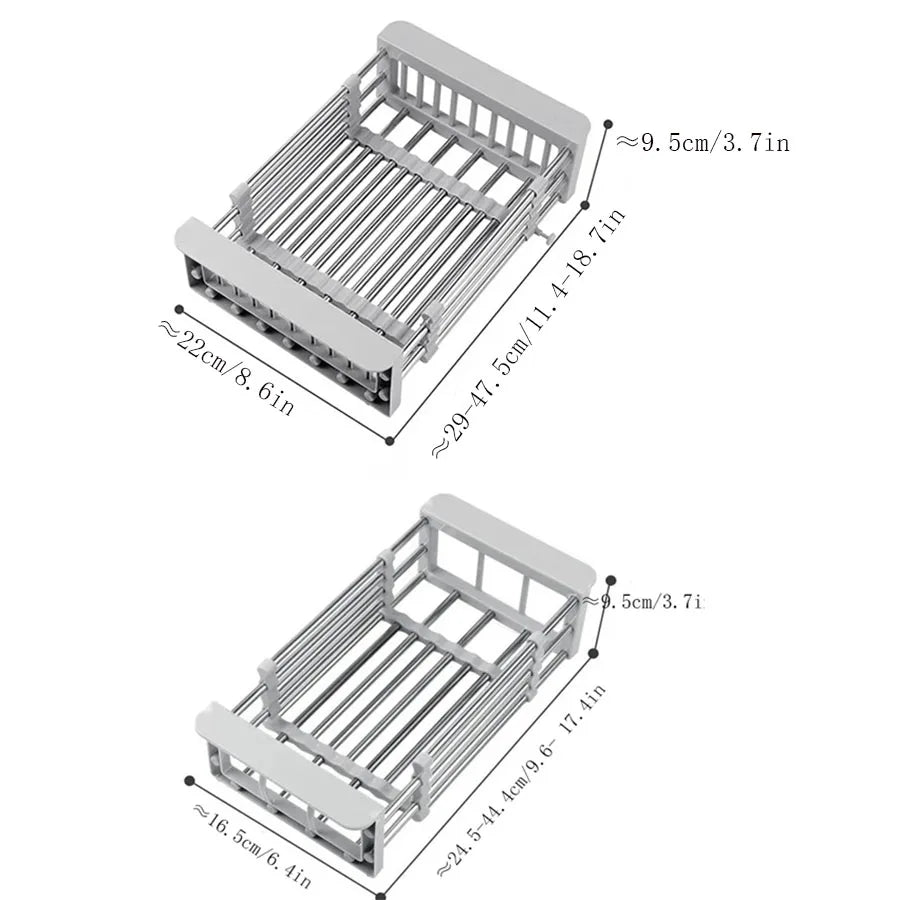 Stainless Steel Retractable Drainer