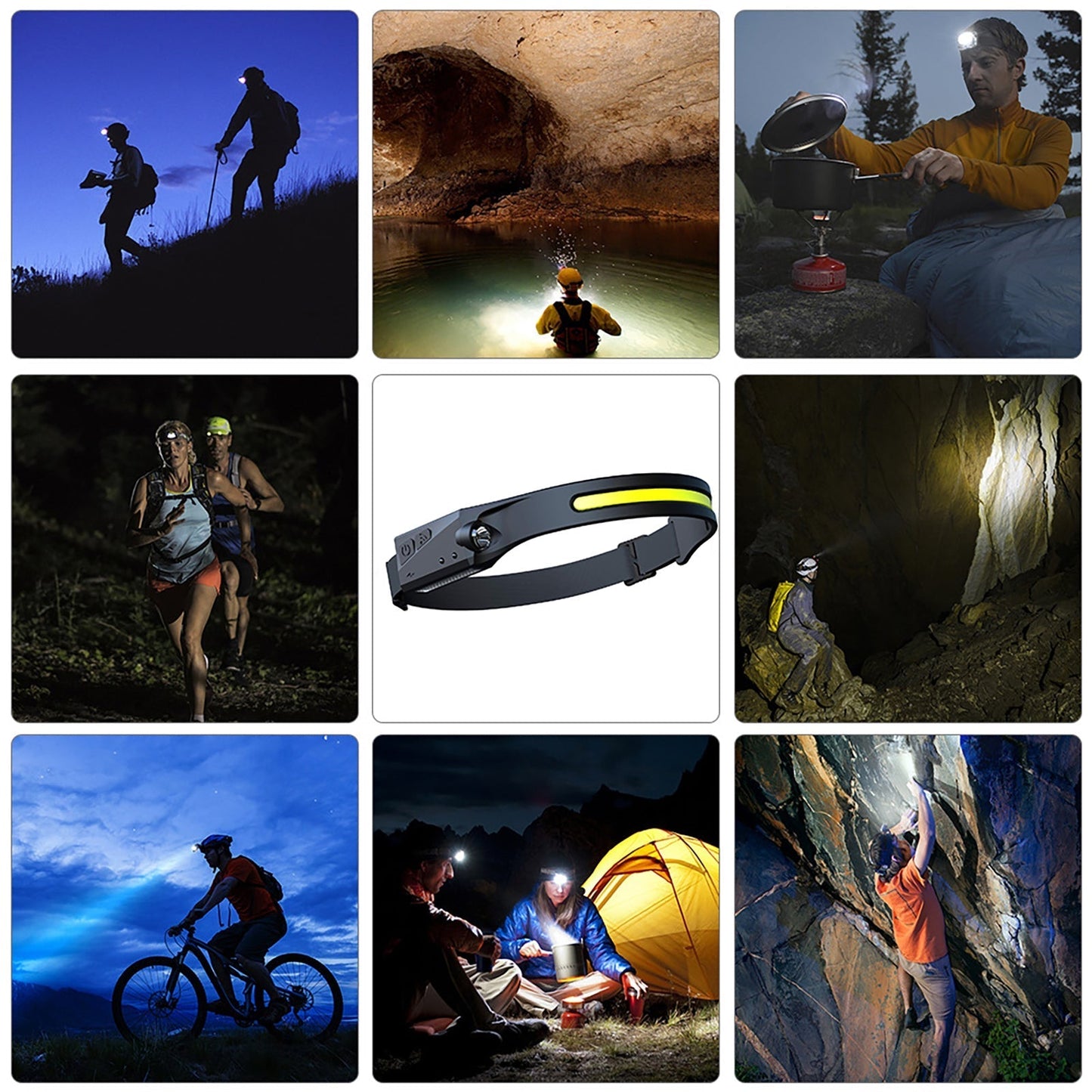 USB Rechargeable Headlamp - Buy 2 Get 3