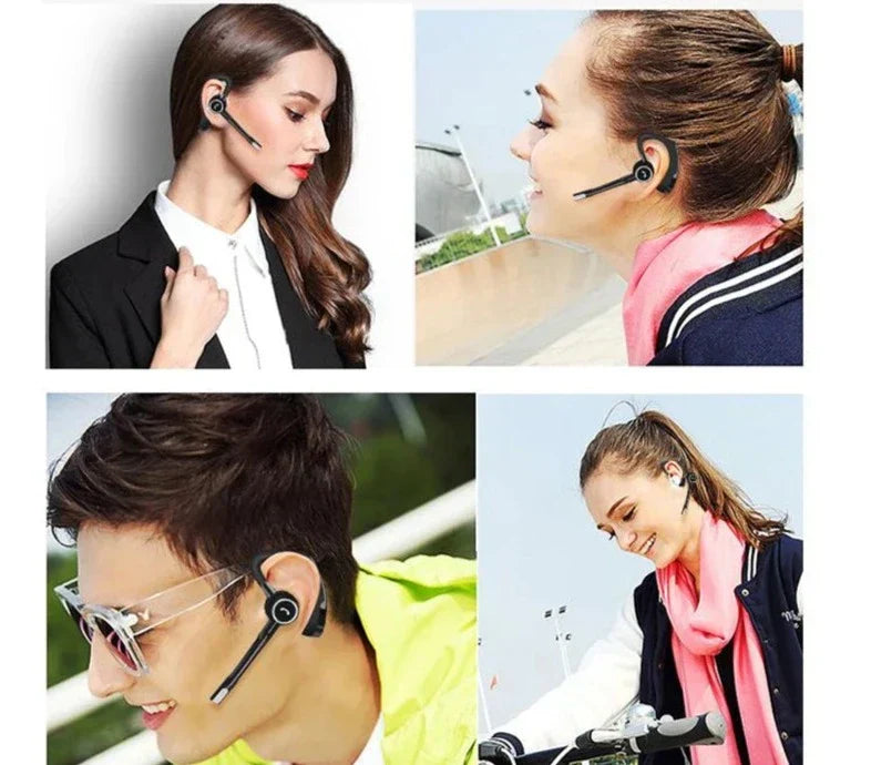 Bluetooth Headset with 360° Microphone for Cell Phone