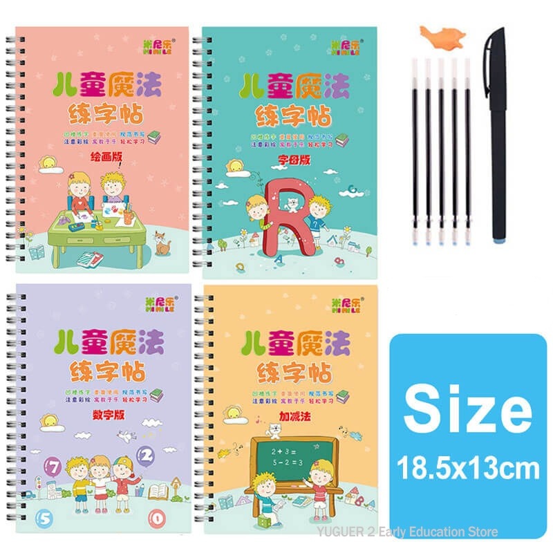 Multi-Language Calligraphy Notebook Set